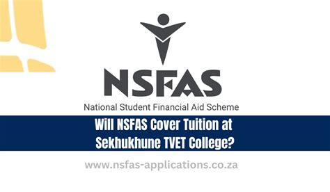 NSFAS Funding Guide Will NSFAS Cover Tuition At Sekhukhune TVET College