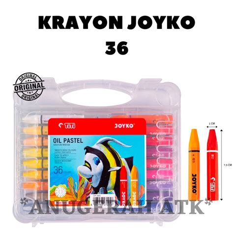 Jual Oil Pastels Krayon Crayon Titi Joyko 36 Warna Shopee Indonesia