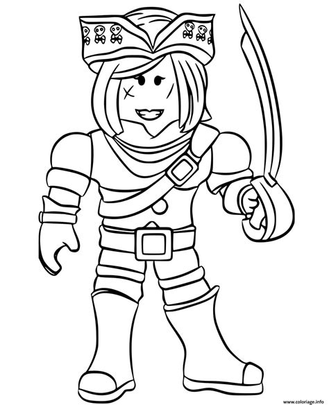 Coloriage Roblox Ezebel The Pirate Queen Dessin Roblox Imprimer