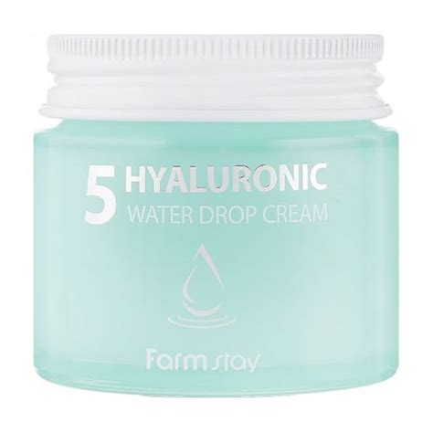 Зволожувальний крем для обличчя FarmStay Hyaluronic 5 Water Drop Cream ...