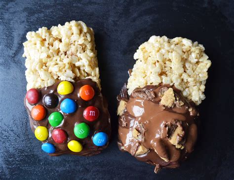 Chocolate Dipped Rice Krispies Treats Modern Honey