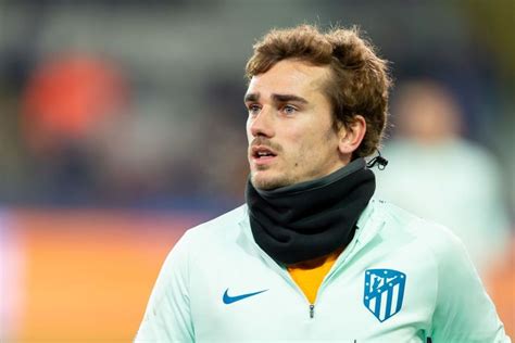 Antoine Griezmann Of Atletico Madrid Looks On Prior The Uefa