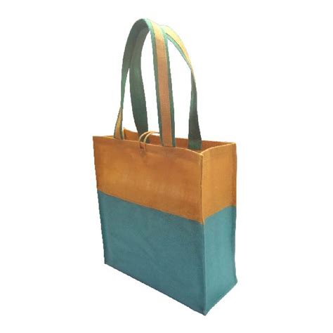 PP Laminated Jute Bag With Jute Trimmed Cotton Web Handle At Rs 120