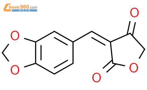 87191 93 3 3 1 3 benzodioxol 5 ylmethylidene furan 2 4 3H 5H dione化学式