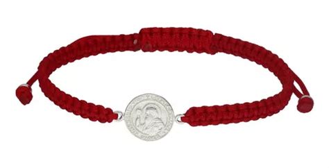 Pulsera Protecci N Hilo Rojo San Benito Plata Mod Cuotas Sin Inter S