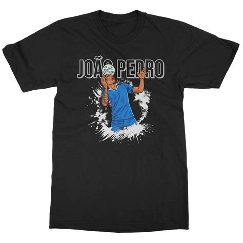 Joao Pedro Soccer Design - Chelsea-Inspired Fans Unisex T-Shirt (Black
