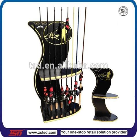 Wooden Fishing Rod Display Rackfishing Reel Display Standproduct