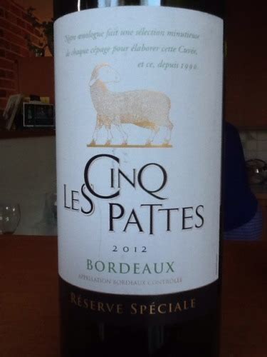 2004 Les Cinq Pattes Réserve Spéciale Bordeaux Blanc Vivino US