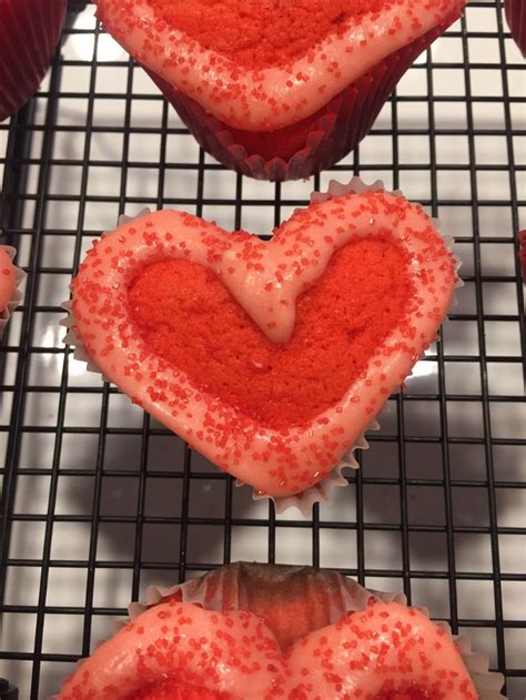 Heart Shape Cupcakes Easy To Make And Fun To Share Food Homemade