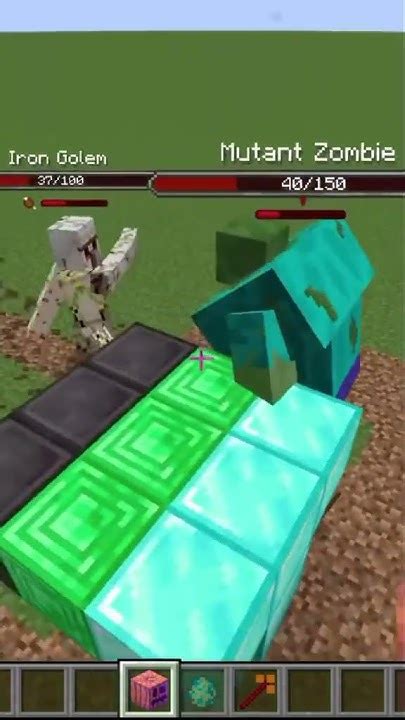 Mutant Zombie Vs All Golems Minecraft Mob Battle Mods Minecraft