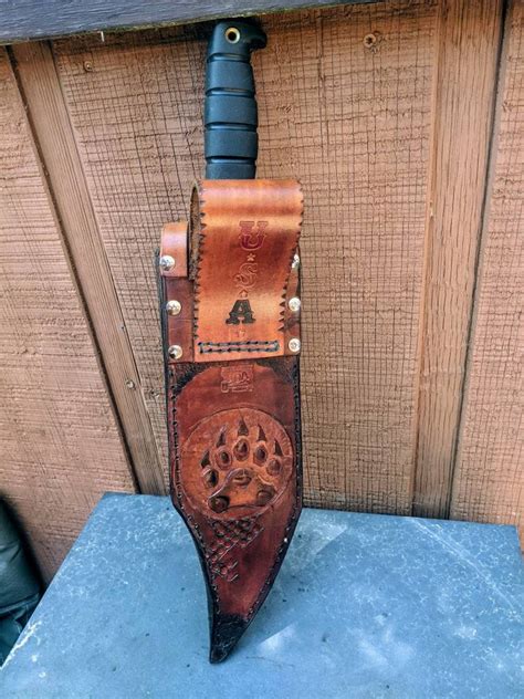 Custom Bowie Knife Leather Sheaths Images And Photos Finder