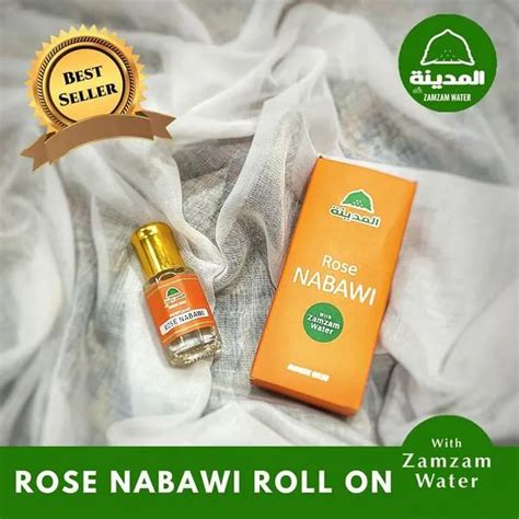 Parfum Roll On Al Madinah Rose Nabawi Mengandung Air Zam Zam Isi