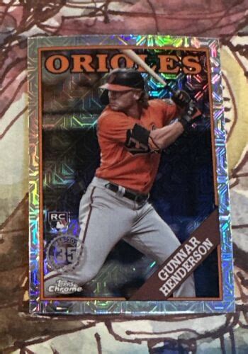 Gunnar Henderson Topps Update Th Silver Pack Mojo Refractor Rc