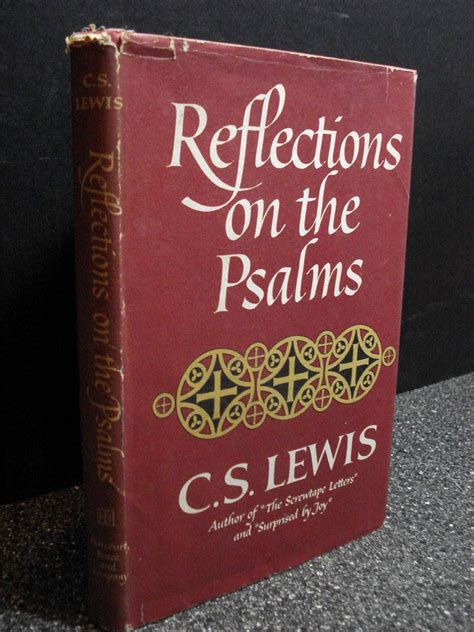 Reflections On The Psalms Lewis C S Amazon Books