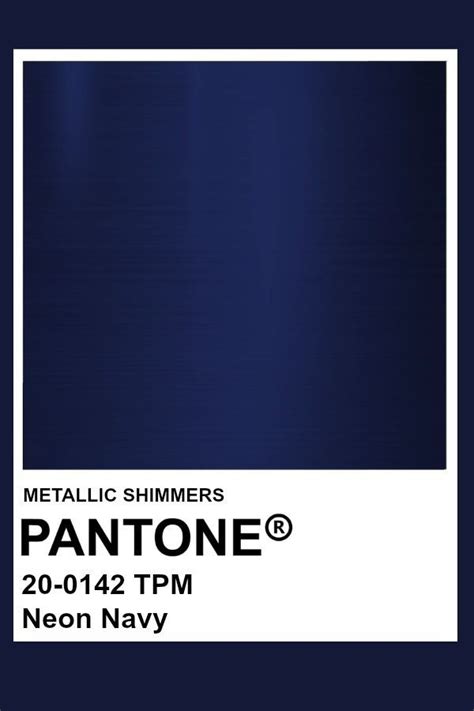 Neon Navy Pantone Color Palette