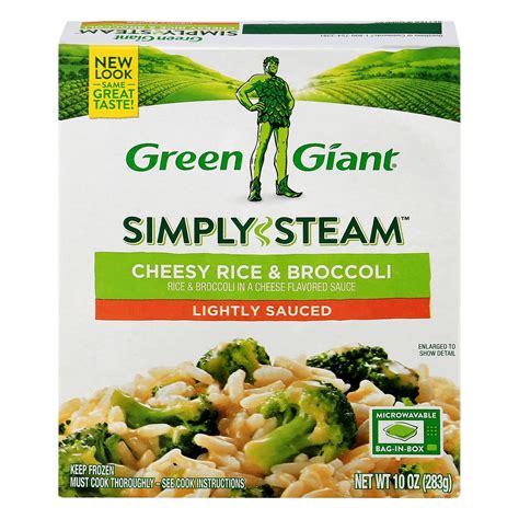 Green Giant Simply Steam Lightly Sauced Cheesy Rice Broccoli Oz