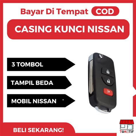 Jual Casing Kunci Lipat Flip Key Model Lipat Tombol Nissan Grand