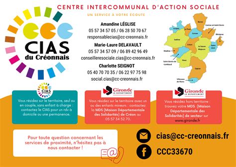 Communauté de Communes du Créonnais Le CIAS