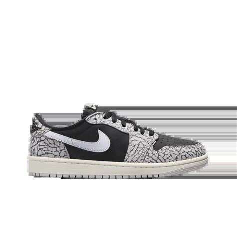 สนกเกอร W Jordan 1 Retro Low OG Black Cement SASOM