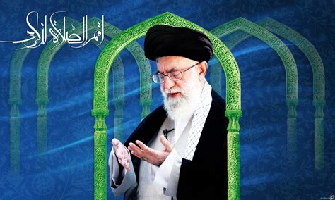 تصویر امام خامنه ای در حال اقامه نماز اقم الصلاه لذکری به همراه فایل