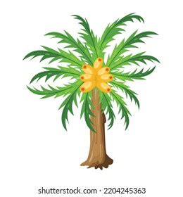 Illustration Tree Flat Editable Vector Stock Vector Royalty Free