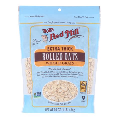 Bob S Red Mill Extra Thick Rolled Oats 16 Ounce Walmart