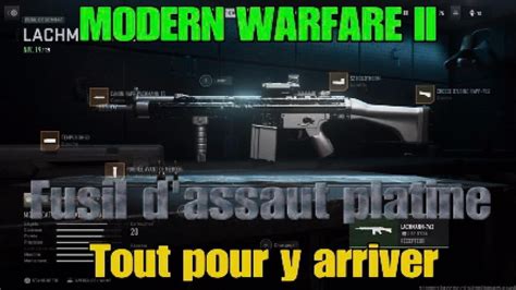 Lachmann fusil d assaut en platine sur modern warfare 2 la galère