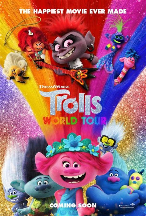 Trolls World Tour | Troll, Poppy and branch, Happy movie