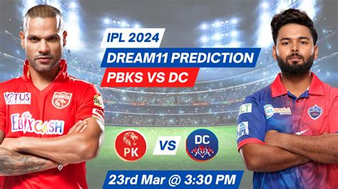 Pbks Vs Dc Dream11 Prediction Pitch Report Playing 11 Ipl 2024