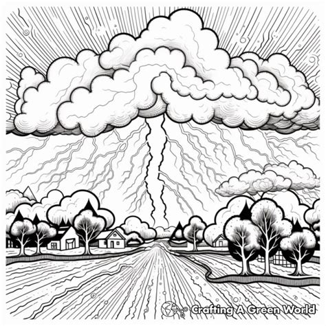 Thunderstorm Coloring Pages - Free & Printable!