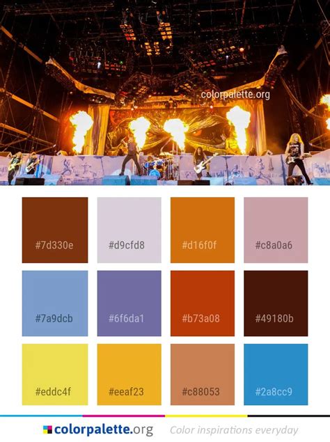 Stage Lighting Color Chart