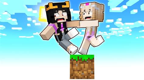 Minecraft Mais Seulement Sur Un Seul Bloc 😱 Miss Et Princesse Youtube