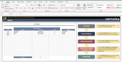 Product Pricing Calculator Excel Template | Price Calculator