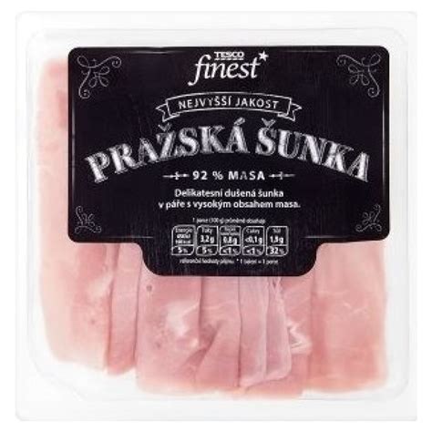 Šunka pražská nejvyšší jakosti Tesco Finest levně Kupi cz