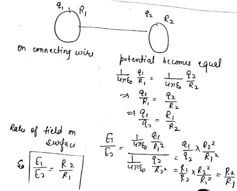 Two Metallic Spheres Of Radius R1 And R2 Are Charged Now They Are