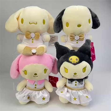 Sanrio Cinnamoroll My Melody Kuromi Pom Purin Lucu Mewah Makanan Penutup Sore Boneka Teh