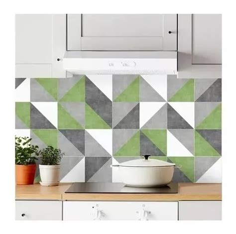 Lamina Vinilo Autoadhesivo 32 Azulejos Diagonal 15x15 En Venta En