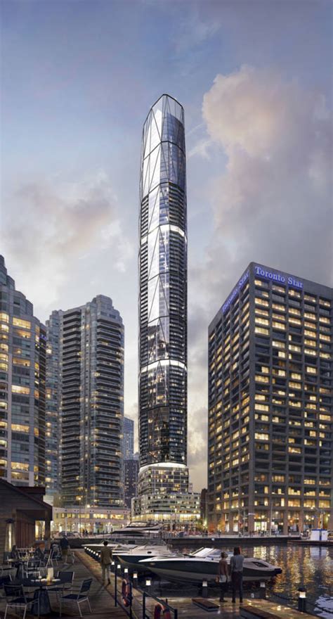 canadas tallest condo tower  rise  toronto construction canada