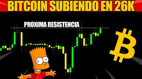 BITCOIN SUBIENDO EN 26K PRONOSTICO BITCOIN HOY ESPAÑOL YouTube