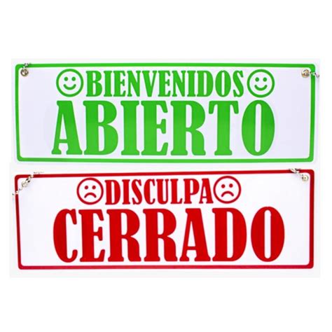 Letrero Abierto Cerrado Shopee México