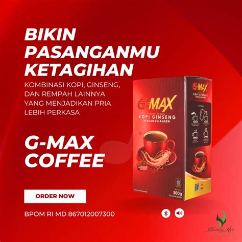 Jual Kopi Gmax Box Sachet Kopi Ginseng Pria Shopee Indonesia