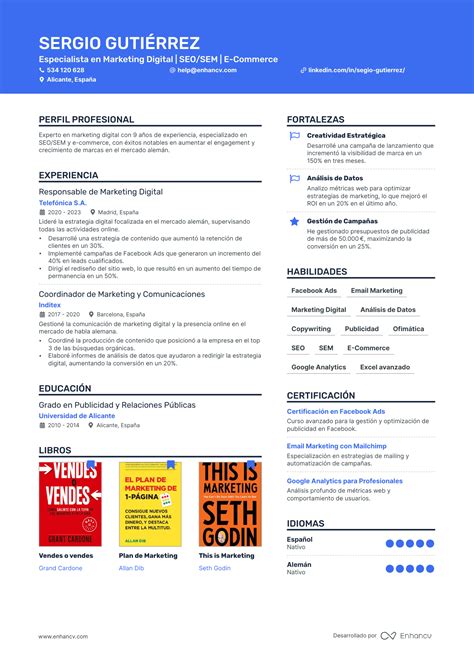Más de 40 plantillas profesionales de currículum | Plantilla de