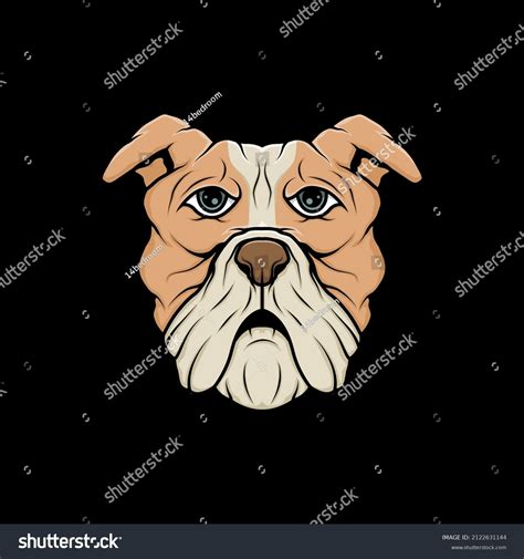 Dog Head Illustration Drawing Vector Stock Vector (Royalty Free ...