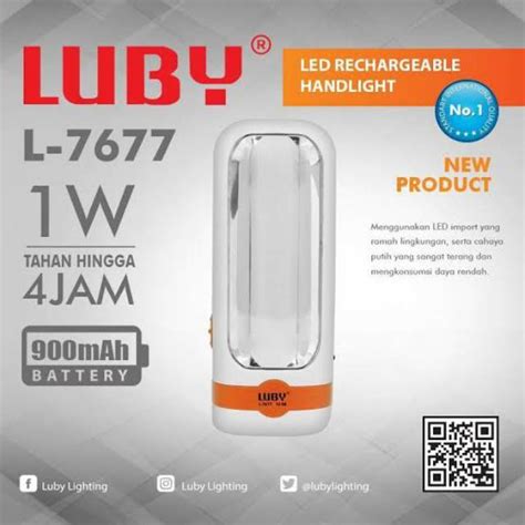 Jual Lampu Senter Led Emergency Luby Watt L Lampu Darurat