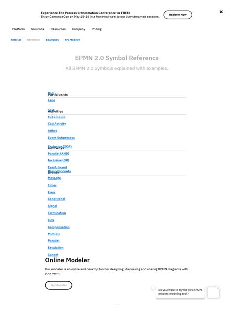 BPMN 2.0 Symbols - A complete guide with examples | PDF | Business ...