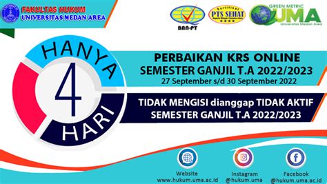 Perbaikan KRS Online Semester Ganjil T A 2022 2023