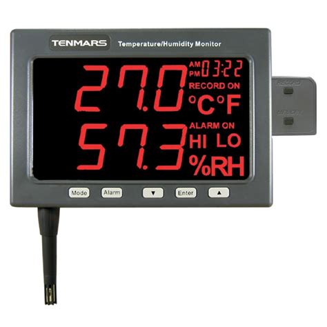 Tenmars TM 185D LED Temperature Humidity Meter Datalogger Rapid Tech