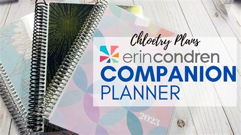 NEW Erin Condren Companion Planner Review Chloetry Plans YouTube