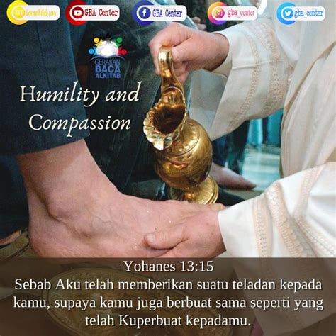 Humility And Compassion Yohanes 1315 Tb Gerakan Baca Alkitab