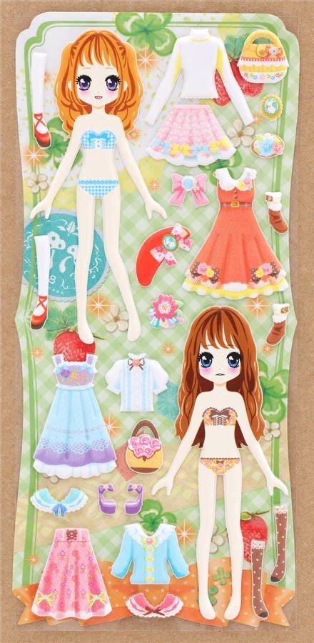 Puffy Dress Up Stickers With Girl Colorful Dress Gem Embellishment By